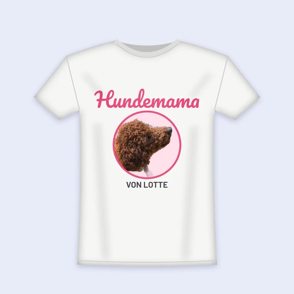 Hundemama T-Shirt – personalisiert