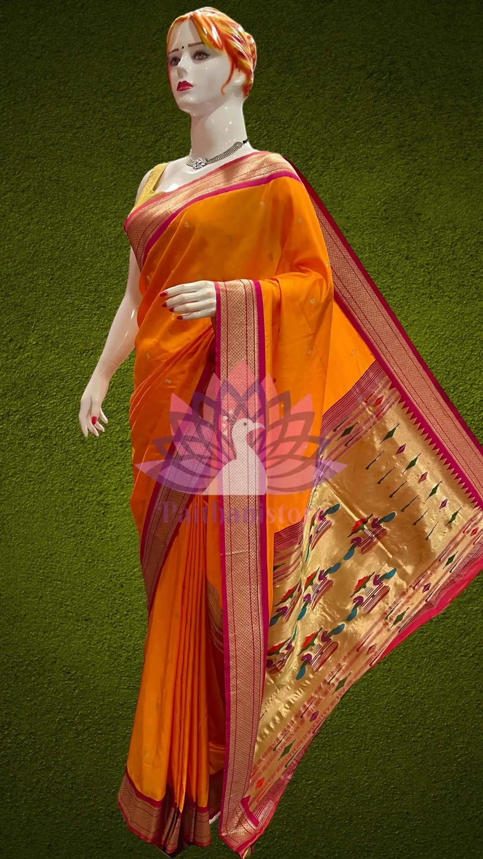 Royal Semi Silk Yeola Paithani Saree - Traditional