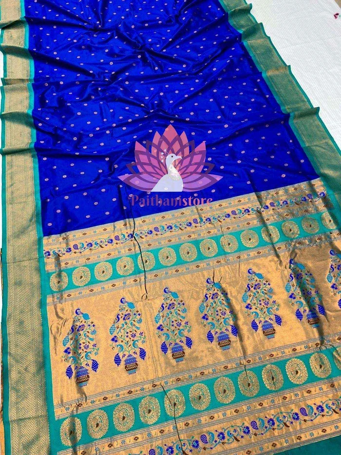 All Over Meena Butti Paithani Saree