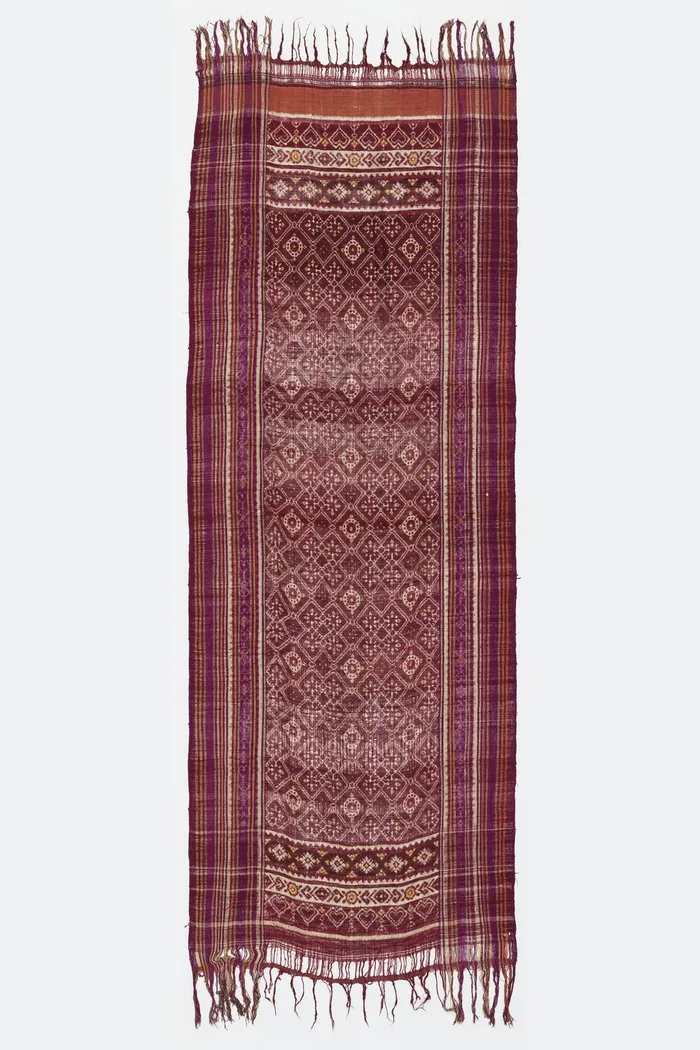 Purple And Yellow Patan Patola Double Ikat Silk Saree