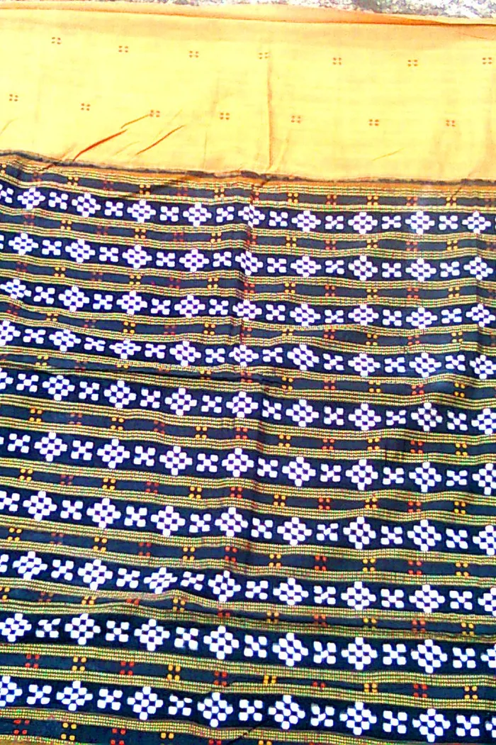 Navy Blue Pasapalli Sambalpuri Ikat Saree