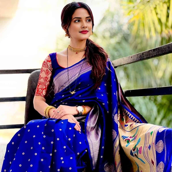 Classic Semi Silk Yeola Paithani Saree