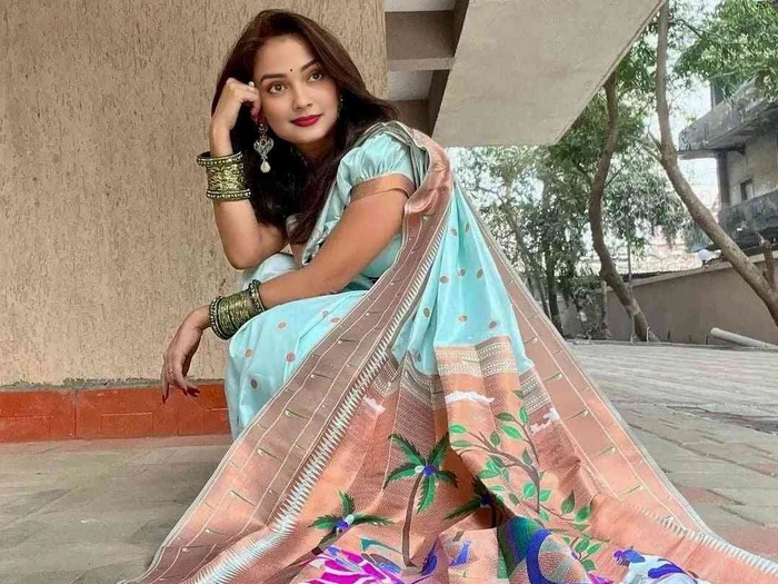 Bridal Semi Silk Paithani Saree - Wedding Designer