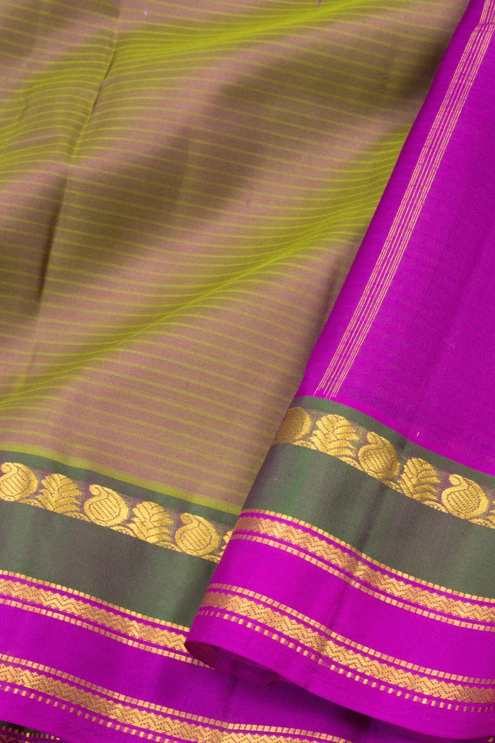 Moss Green Kanjivaram Silk Saree