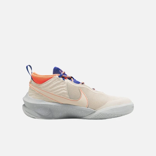 Nike Team Hustle D 10 SE (GS) Unisex Beige Basketball Shoes