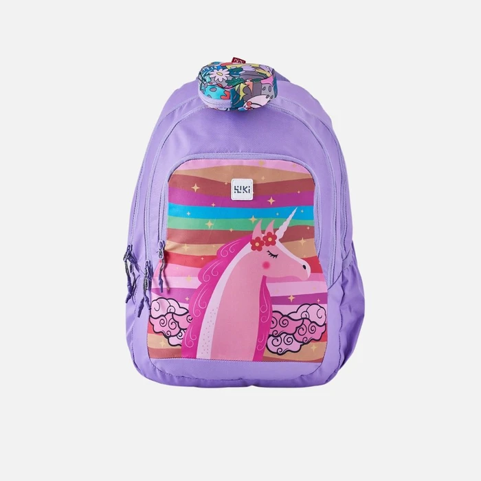 Wildcraft Wiki Girl 2 School Bag - Purple Multi