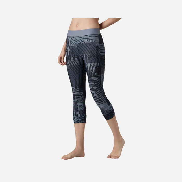 Speedo Women's Endurance10 Printed Swim Capri - Anthracite & Coin Grey