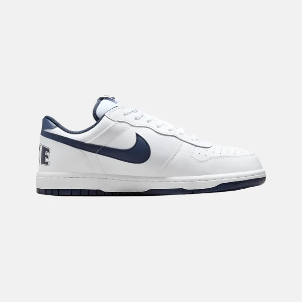 Nike Big Low Men's Lifestyle Shoes -White/Midnight Navy