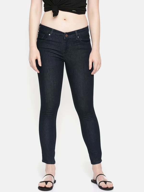 SPYKAR Women Blue Alicia Super Skinny Fit Low-Rise Clean Look Ankle-Length Jeans