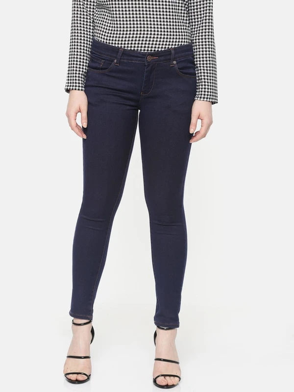 SPYKAR Women Blue Alicia Super Skinny Fit Low-Rise Clean Look Stretchable Ankle Jeans