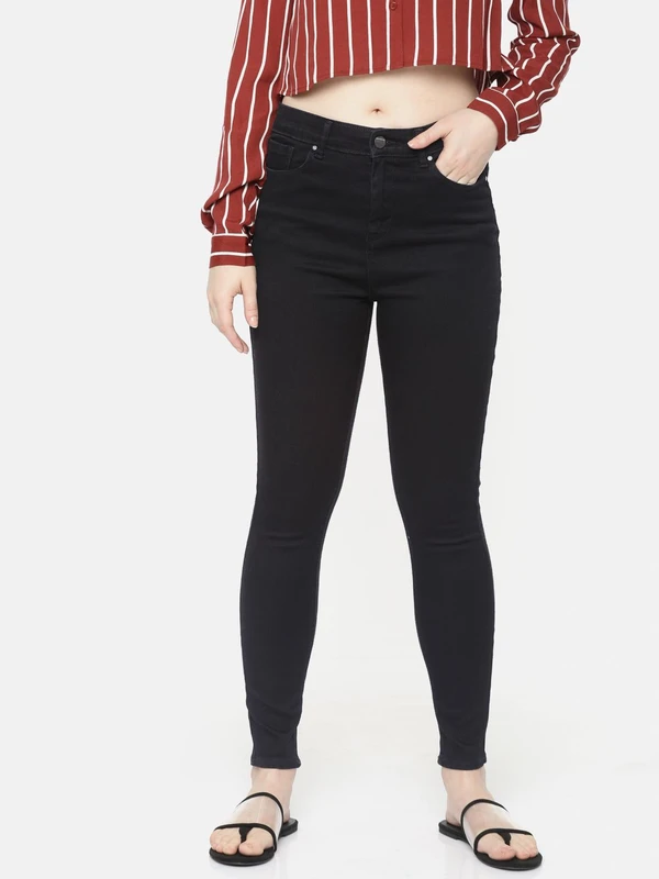 SPYKAR Women Black Alexa Super Skinny Fit High-Rise Clean Look Stretchable Jeans