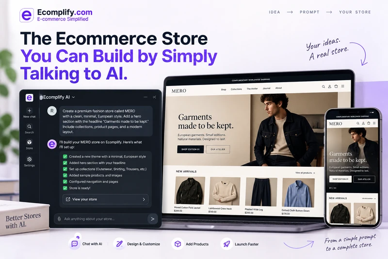 The Ecommerce Store You Can Build by Simply Talking to AI. i will use this as title