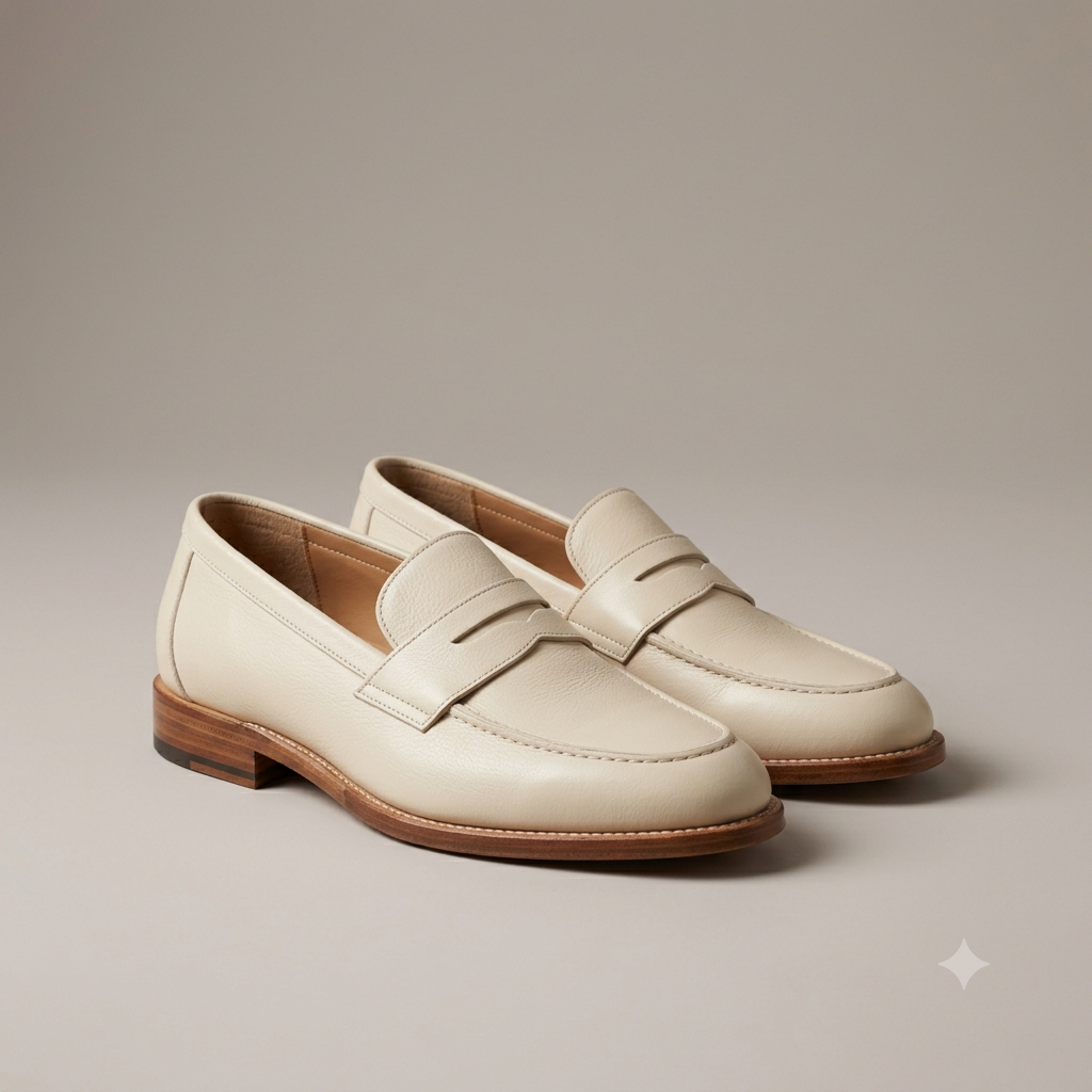 Leather loafers