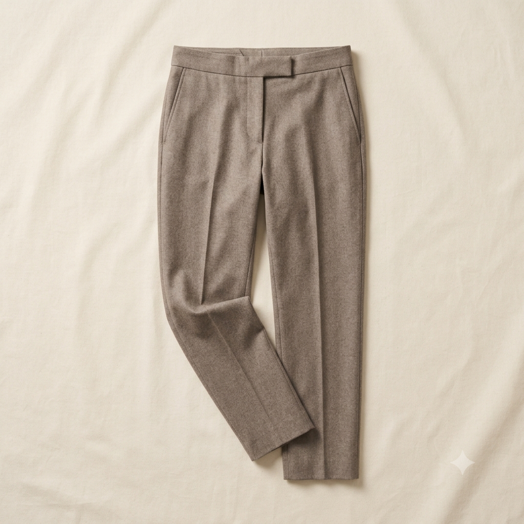 Tailored wool trousers