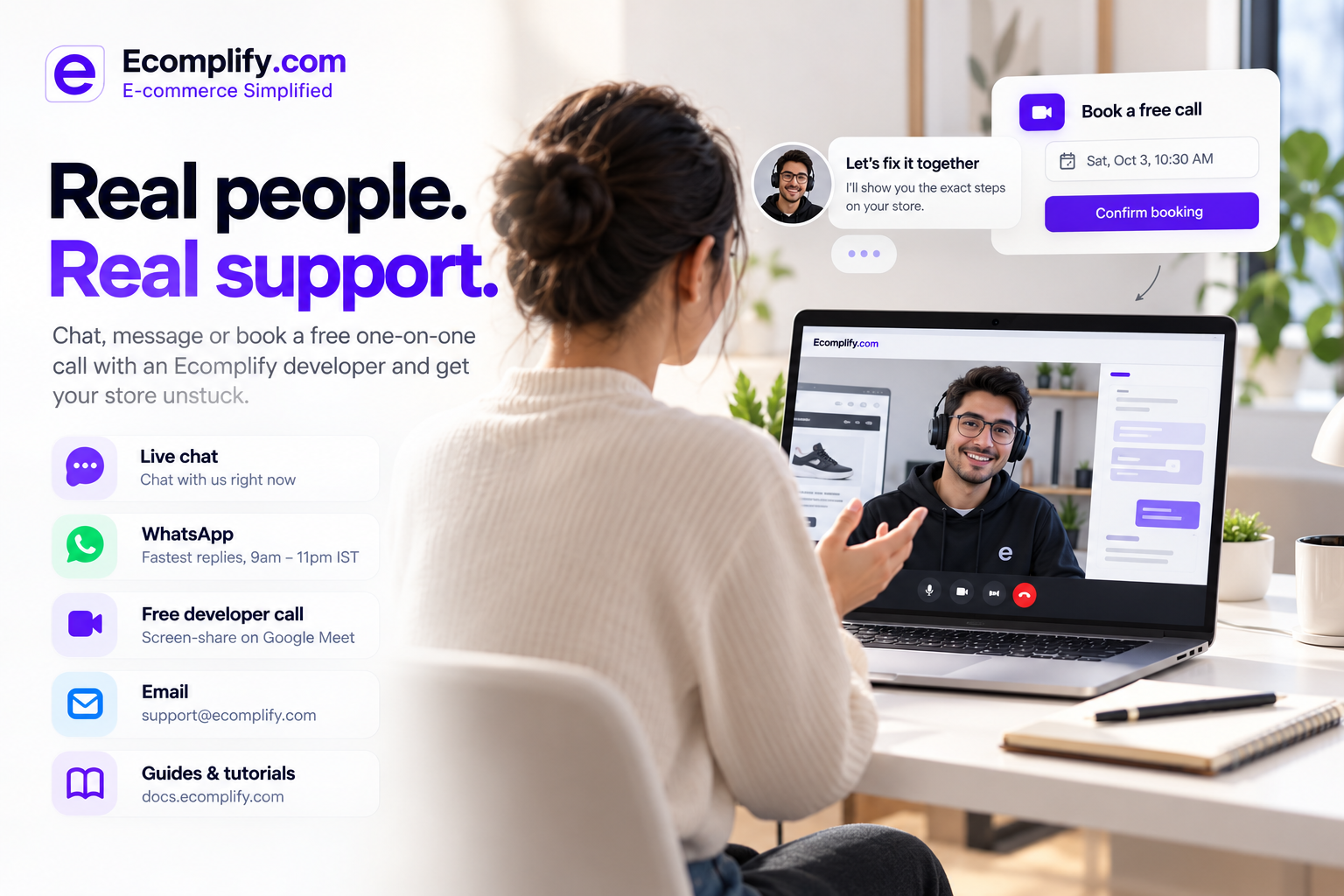 Stuck on Your Store? Talk to a Real Developer, Not a Help Article